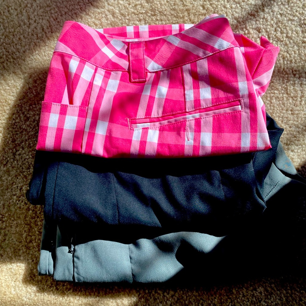 Womens Golf Shorts- 3 pair Sz 10, sold together